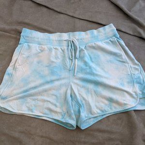 Lane Bryant Sky Blue Tie Dye French Terry Shorts 18/20